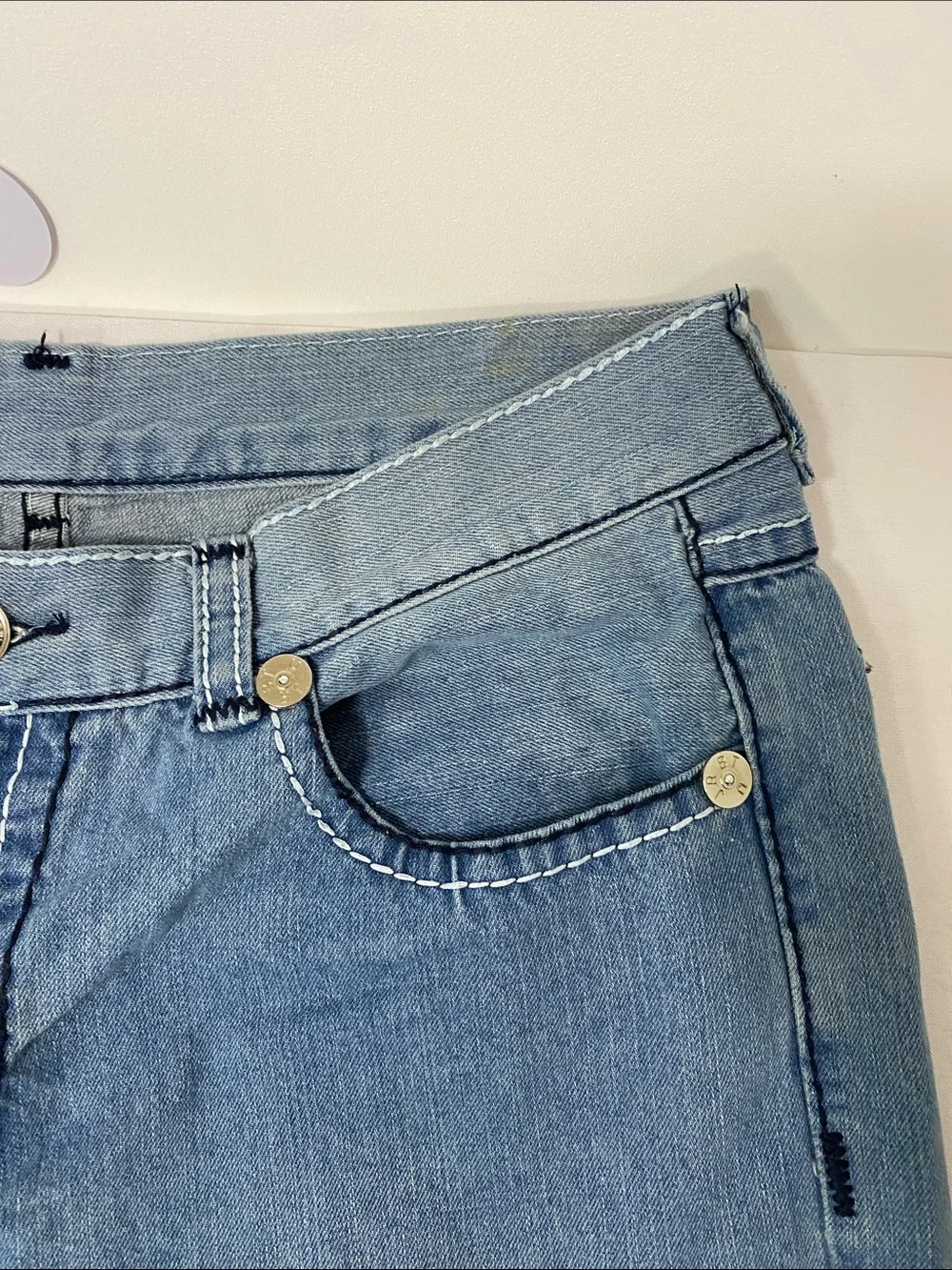True Religion Men’s Light Blue Relaxed Jeans